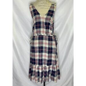 Anthropologie Isabella Sinclair Check Halter Dress Size S